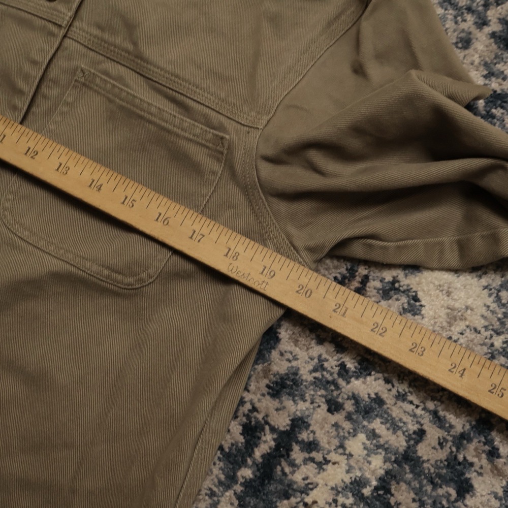 Ralph Lauren Jeans Canvas Chore Coat Barn Jacket Womens Sm Tan Corduroy Collar - Picture 5 of 10